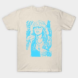 Stevie Nicks // Retro Style Blue Soft T-Shirt